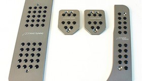 pedals mk5 m gunmetal 280x161 Pedal cover set for VW GTI
