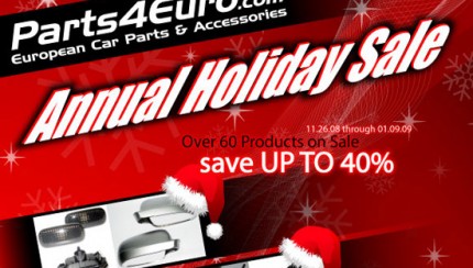 holidaysale2008 430x244 Parts4Euro.com Announces Annual Holiday Sale!