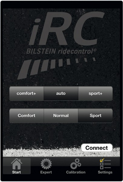 BILSTEIN iRC iPhone Display 406x600 BILSTEIN B16 Ridecontrol ‘iRC’ I phone App