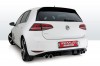 VW Golf VII GTI ER84C WEB 100x66 REMUS sport exhaust with rear skirt for the VW Golf VII GTI