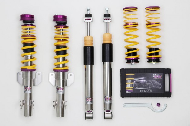 low KW 35281815 Clubsport2 way Lieferumfang 628x418 KW Coilovers for the new VW Polo R WRC available