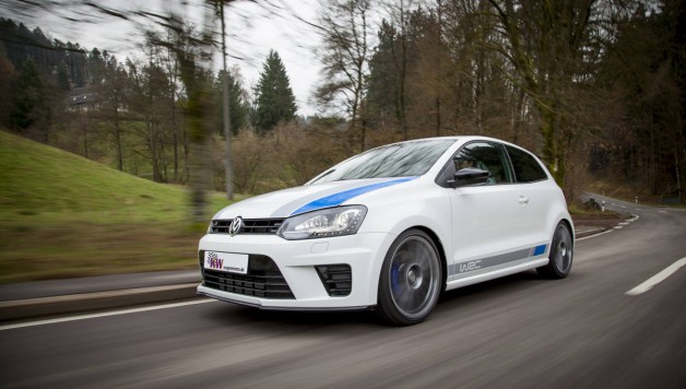low KW Polo VI R WRC Fahraufnahme 01 628x356 KW Coilovers for the new VW Polo R WRC available