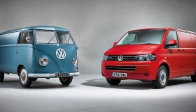Transporter T1 with T5 280x161 Volkswagen Transporter Celebrates Six Decades of UK Success