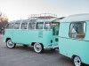 vw transporter auction 15 100x75 1963 Volkswagen 23 Window Microbus With Trailer