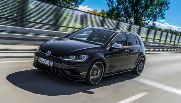 ABT Golf VII R driving diagonal front 628x356 400 HP in the ABT Golf VII R